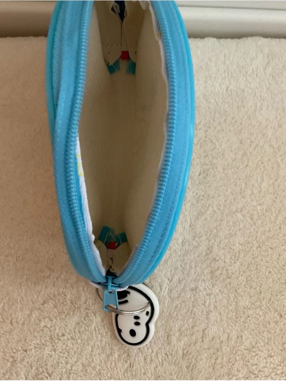 Cute Snoopy White & Blue Baby Bag Pouch